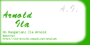 arnold ila business card